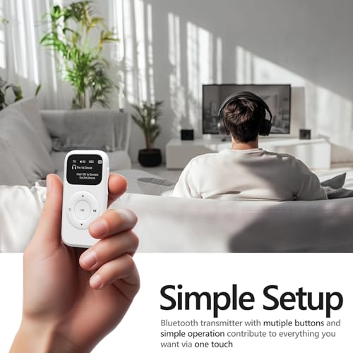 AISIDRA AIRPLANE BLUETOOTH 5.3 ADAPTER BLUETOOTH TRANSMITTER AD-BA200 - WHITE - Like New