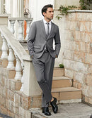 COOFANDY Men's 2 Piece Suits Classic Fit 2 Button Dress Suits Tuxedo Blazer - Like New