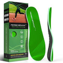 PERSEVERANX NASA GRADE RUNNING INSOLES MEDIUM ARCH SHOE INSERTS, XL, GREEN - Like New