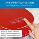 KENMORE PROGRAMMABLE SINGLE SERVE CUP RED STAINLESS STEEL BLACK - Scratch & Dent