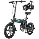 GOTRAX 16" FOLDING EBE1 ADULT ELECTRIC BIKE - 15.5MPH 350W 7 SPEED - BLACK - Like New