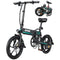 GOTRAX 16" FOLDING EBE1 ADULT ELECTRIC BIKE - 15.5MPH 350W 7 SPEED - BLACK - Like New