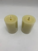 LUMINARA SET OF 4-BATTERY OPERATED FLAMELESS IVORY PILLAR CANDLES-2 SETS OF 4 - Like New