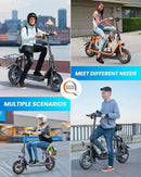 URBANMAX C1 ELECTRIC SCOOTER, SEAT, 450W MOTOR UP TO 22 MILES RANGE - BLACK - Like New