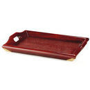 G.E.T. LUX-1816-M Luxury Wooden Serving Tray with Handles 19" x 14.25" Mahogany - Brand New