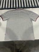 TIGER WOLF 3 BUTTON POLO SHIRT - SIZE: MEN XL - GRAY/RED/BLACK - Brand New