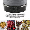 ELITE GOURMET FOOD DEHYDRATOR EFD319BNG - BLACK/GRAY - Like New