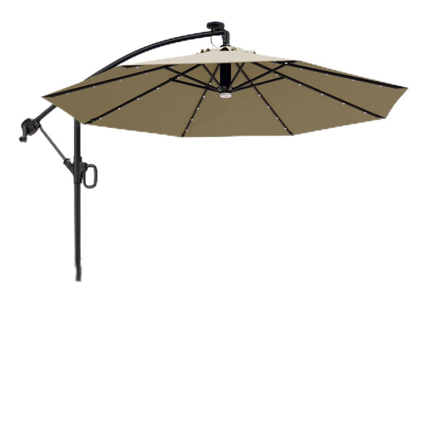 EAST OAK Patio Umbrella 10 ft Outdoor Offset Umbrella 8 Ribs - Scratch & Dent
