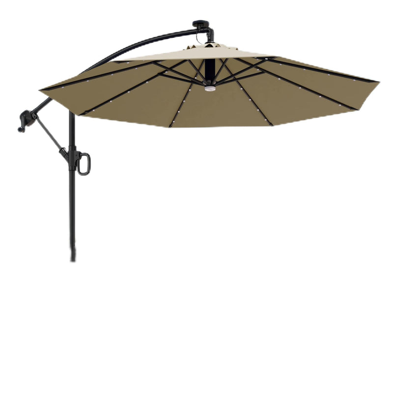 EAST OAK Patio Umbrella 10 ft Outdoor Offset Umbrella 8 Ribs - Scratch & Dent