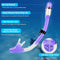 Zipoute Snorkel Dry Top Snorkeling Gear for Adults Panoramic Anti-Leak - PURPLE Like New