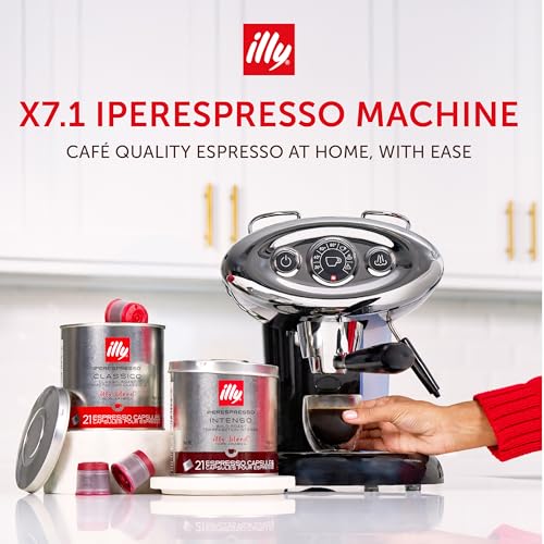 ILLY X7.1 ESPRESSO SINGLE-SERVE MACHINE BARISTA QUALITY ESPRESSO MACHINE BLACK - Like New