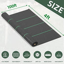 CCNTSW Weed Barrier Landscape Fabric Heavy Duty Garden Ground Cover 4x100FT - Like New