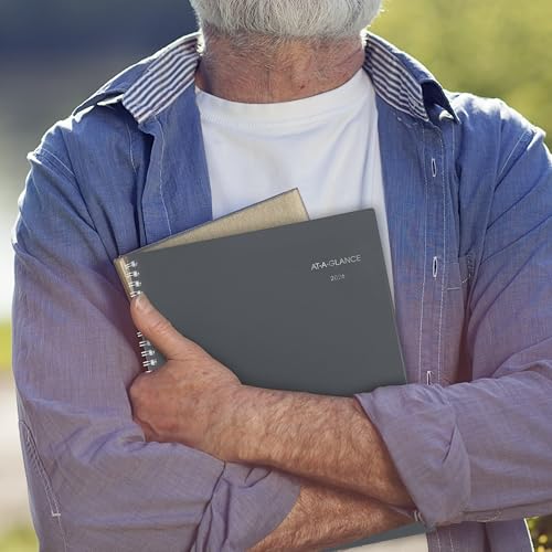 AT-A-GLANCE 2026 8.5" X 11" LARGE DAYMINDER GC4700726 - GRAY - Brand New