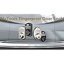 HUTOOLS HT02 FINGERPRINT DEADBOLT KEYLESS ENTRY DOOR LOCK WITH KEYPAD NICKEL Like New