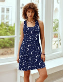 AVIDLOVE SLEEPWEAR TANK NIGHTGOWN CHEMISE MOON PRINT - LARGE - Like New