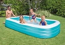 INTEX RECTANGULAR FAMILY LOUNGE INFLATABLE SWIMMING POOL 10FT X 6FT X 22FT - Brand New