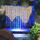 CNCEST MODERN DESKTOP FOUNTAIN WATERFALL HUMIDIFIER WITH LED - GREEN FOREST - Like New