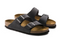 BIRKENSTOCK SIZE 12 IN MENS- ARIZONABS LEATHER - BLACK - SIZE: MEN 12 - BLACK - Like New