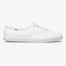KEDS WOMEN'S CHAMPION LEATHER LACE UP SNEAKER - SIZE: WOMEN 9 - WHITE - Like New