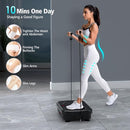 PUREROYI VIBRATION PLATE EXERCISE MACHINE, CAPACITY 330 LBS, RB-CFU7900 - BLACK - Like New