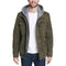 LEVI'S MEN'S WASHED COTTON HOODED MILITARY JACKET SIZE: MEN S - OLIVE - Brand New
