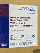EPSON 44X100 PREMIUM SEMI-MATTE PAPER - ROLL - WHITE - Brand New