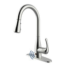 BIO BIDET FLOW TOUCHLESS KITCHEN FAUCET UP-7000BN - BRUSHED NICKEL - Like New
