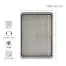KitchenAid 13x18in Nonstick Aluminized Steel Baking Sheet - Contour Silver - Brand New