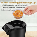 Nictemaw Popcorn Maker, Hot Air Popcorn Machine, 1400W Popcorn Maker (Black) - Brand New