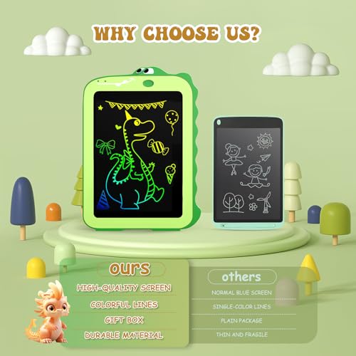 LKINT - LCD Drawing Tablet Dinosaur Toys for Kids 3 4 5 6 7 8 Year Old - GREEN Like New