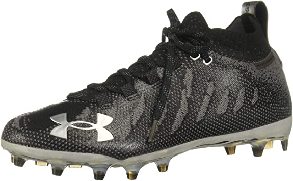 3022654 Under Armour Mens Spotlight Lux Mc Cleats Black Size 11.5 Like New