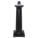 RUBBERMAID COMMERCIAL 9W300BLA GROUNDSKEEPER TUSCAN RECEPTACLE - BLACK - Like New