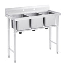 GENERIC 39-IN TRIPLE-BASIN UTILITY SINK STANDING LAUNDRY - Scratch & Dent