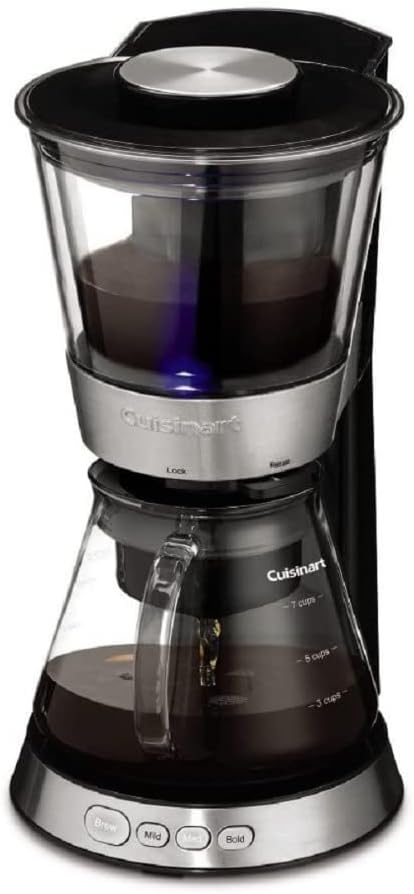 Cuisinart DCB-10P1 Cold Brew Coffeemaker 7-Cup Glass Carafe - Silver and Black Like New