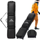 TUYOHW DOUBLE ROLLING SKI BAG PADDED WATERPROOF WHEELED SKI BAG 180CM - BLACK - Like New