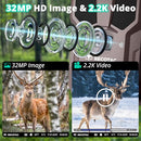 RECOTAC SENSE CELLULAR TRAIL CAMERA 32MP 1296P GAME CAMERA NO GLOW NIGHT - BROWN - Like New