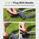 BN-LINK OSCILLATING SPRINKLER WITH 4-WAY ADJUSTABLE SPRAY,19 HOLE NOZZLES - GRAY - Like New