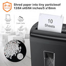 Bonsaii 10-Sheet Heavy Duty Cross Cut Paper Shredder B09MHR4457 - NEW - Brand New