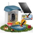 LOATOS BIRD FEEDER WITH CAMERA 5MP LIVE VIDEO SOLAR POWERED TV-D10 - BLUE - Like New