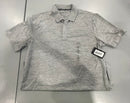 LONDON FOG SHORT SLEEVE POLO - SIZE: MEN M - GRAY - Brand New