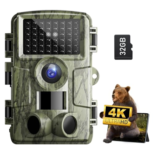 CLILN TRAIL CAMERA 4K 48MP GAME CAMERA, NIGHT VISION, PR4000 - - Scratch & Dent