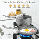 MICHELANGELO 10" & 12" Stone Frying Pan Set 100% APEO & PFOA-Free B09KLK2HTT - Like New