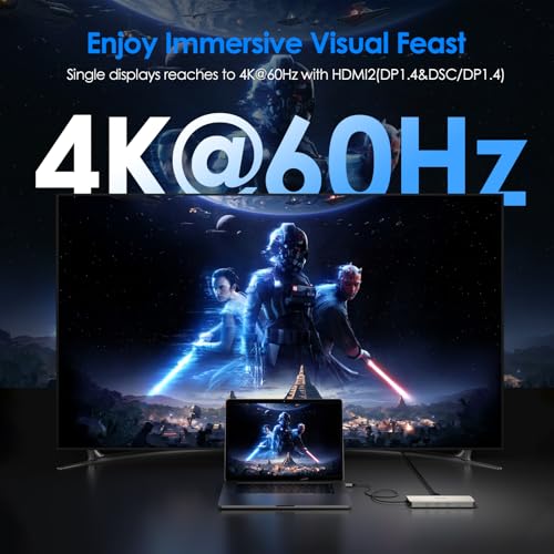 WAVLINK 10GBPS Docking Station Dual HDMI 100W PD UMD309 - WHITE - Like New