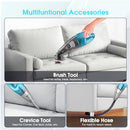 YOOHI Handheld Vacuum Cordless Rechargeable 6000Pa LED Light - Indigo - Like New