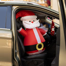 ZONETECH Christmas Santa Blow-Up Décor for Cars Vehicle Buddy Inflatable - Like New