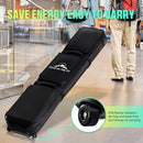 TUYOHW DOUBLE ROLLING SKI BAG PADDED WATERPROOF WHEELED SKI BAG 180CM - BLACK - Like New