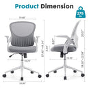 JHK ERGONOMIC OFFICE CHAIR MESH HOME OFFICE DESK CHAIRS COMPUTER - GRAY - Like New