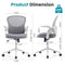 JHK ERGONOMIC OFFICE CHAIR MESH HOME OFFICE DESK CHAIRS COMPUTER - GRAY - Like New