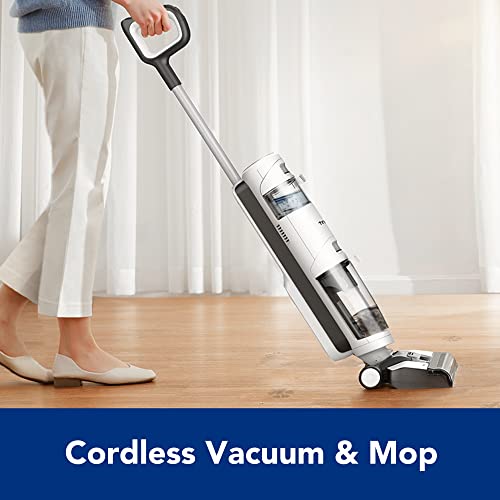 TINECO IFLOOR 3 BREEZE CLEANER WET DRY VACUUM CORDLESS ONE-STEP - WHITE/GRAY Like New