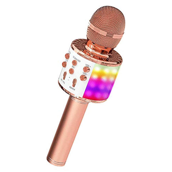 OVELLIC Karaoke Microphone for Kids - Rose Gold Like New